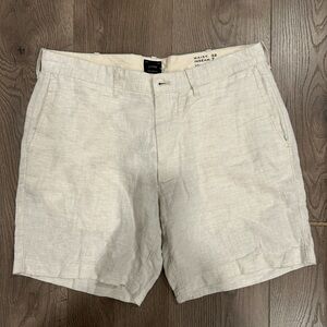 J. Crew Men's Linen Shorts, Waist 32 Inseam 7